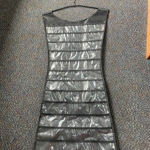 Jewelry closet hanging organizer